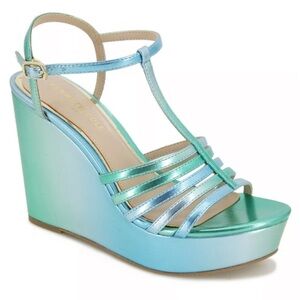 NWT - Kenneth Cole New York Celia Platform Wedge Sandals